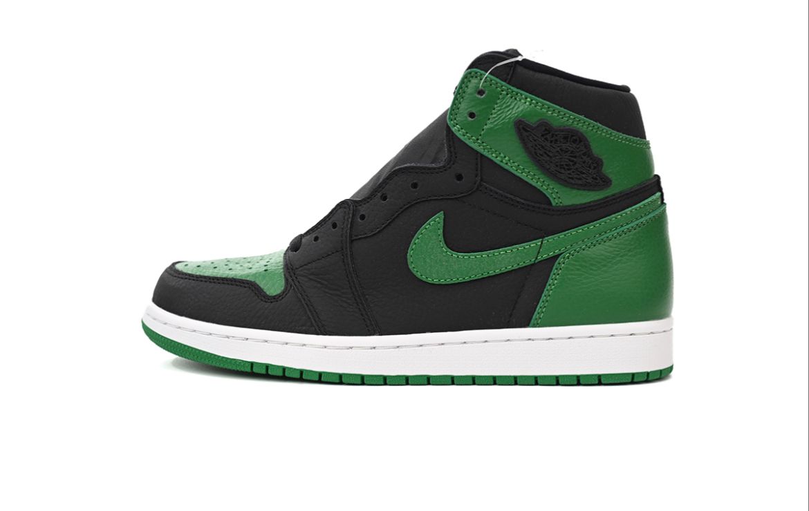 Green Toes Jordan 1 basketball sneakers