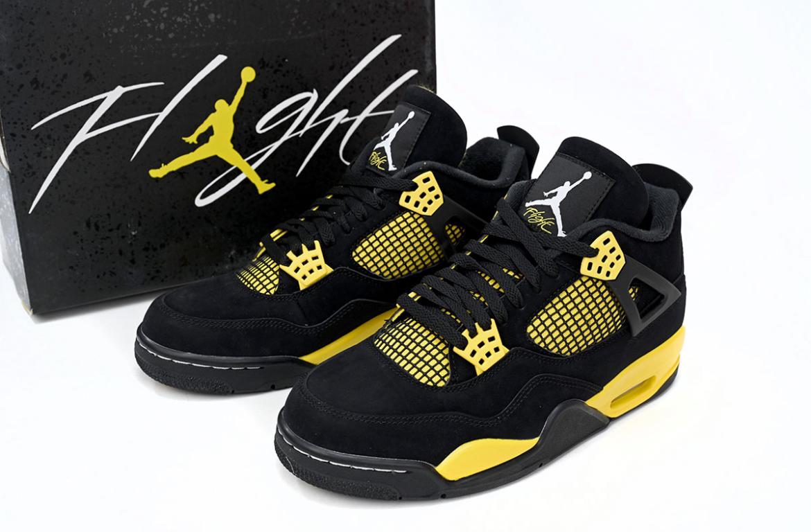 Jordan 4 Retro Yellow Thunder