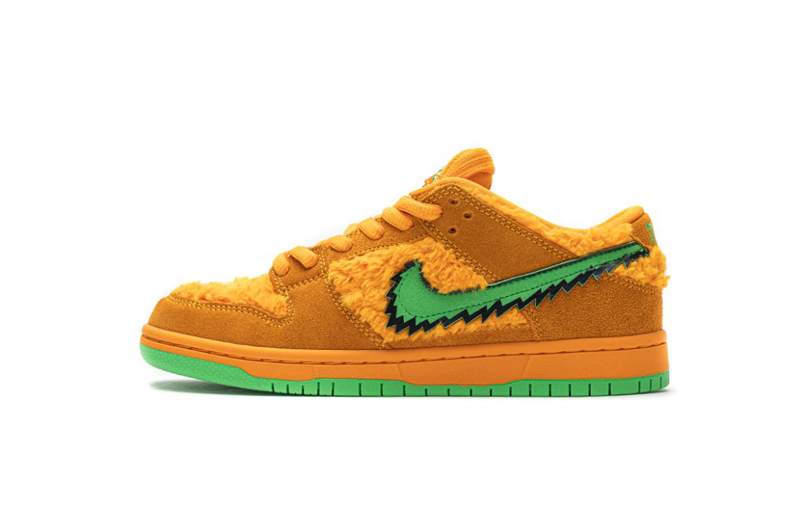 Grateful Dead x dunk sb low orange/yellow/green bear