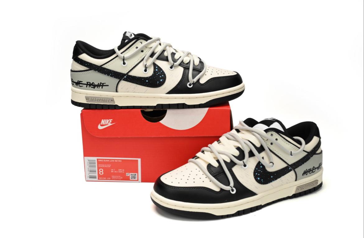 Nike Dunk Low Interstellar black and white