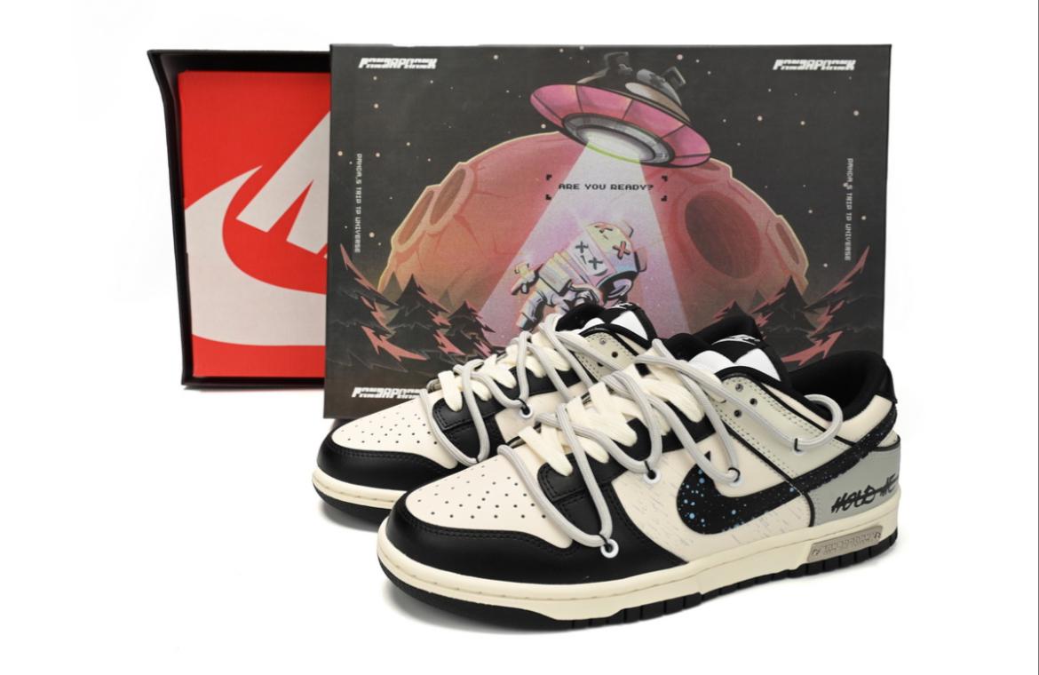 Nike Dunk Low Interstellar black and white