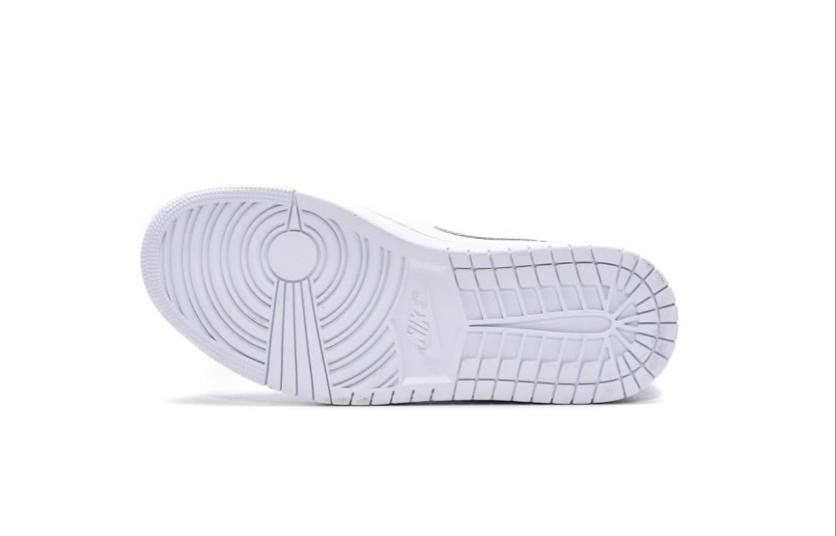 Jordan 1 Pure white Joe 1 mid-top