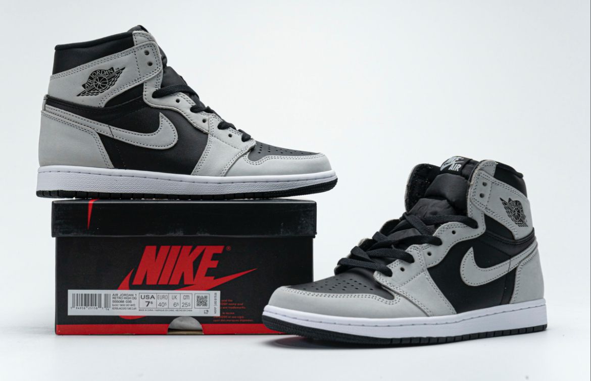 Shadow Gray 2.0 Jordan 1st generation basketball sneakers