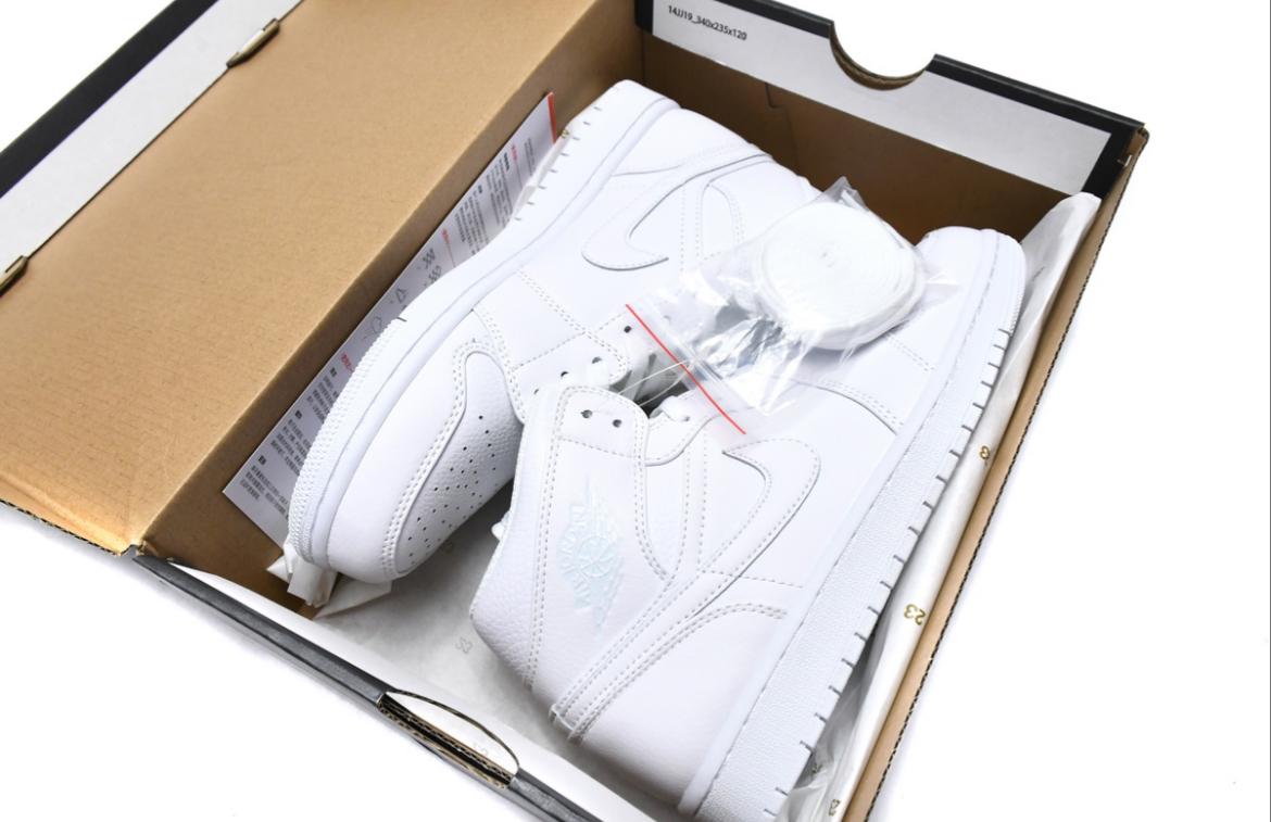 Jordan 1 Pure white Joe 1 mid-top